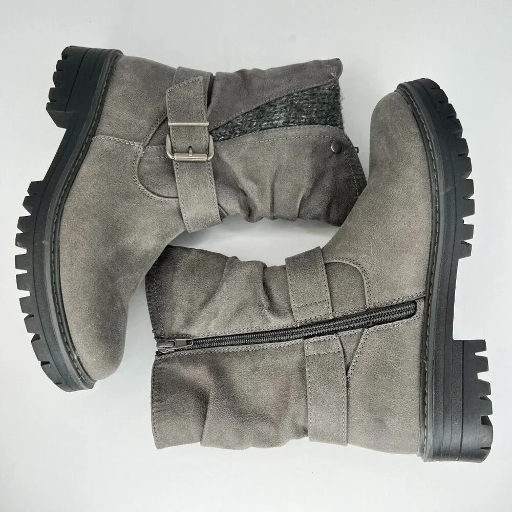 Cliffs by White Mountain Womens C32738 Mingle Mid Calf Buckle Size 6.5M Boots - Picture 6 of 9